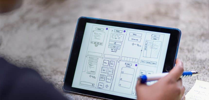 Kenzie Academy UX Design on tablet